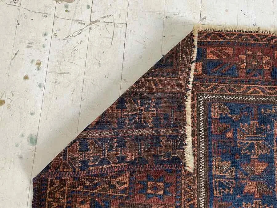 Square Baluch Prayer rug, 3x4 — Weft & Wool